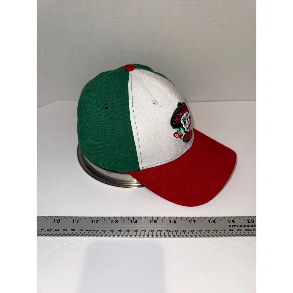 New Era 39THIRTY Mariachis de Nuevo Mexico Hat Green White Red Sugar Skull L/XL